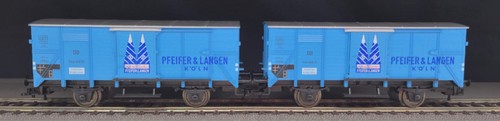 Fleischmann H0, 965361 K, zwei Güterwagen "Pfeifer & Langen Köln" in OVP, NEU | Zustand: Neu