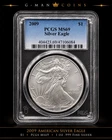 2009 PCGS MS69 American Silver Eagle ASE $1 1 oz .999 Silver Coin