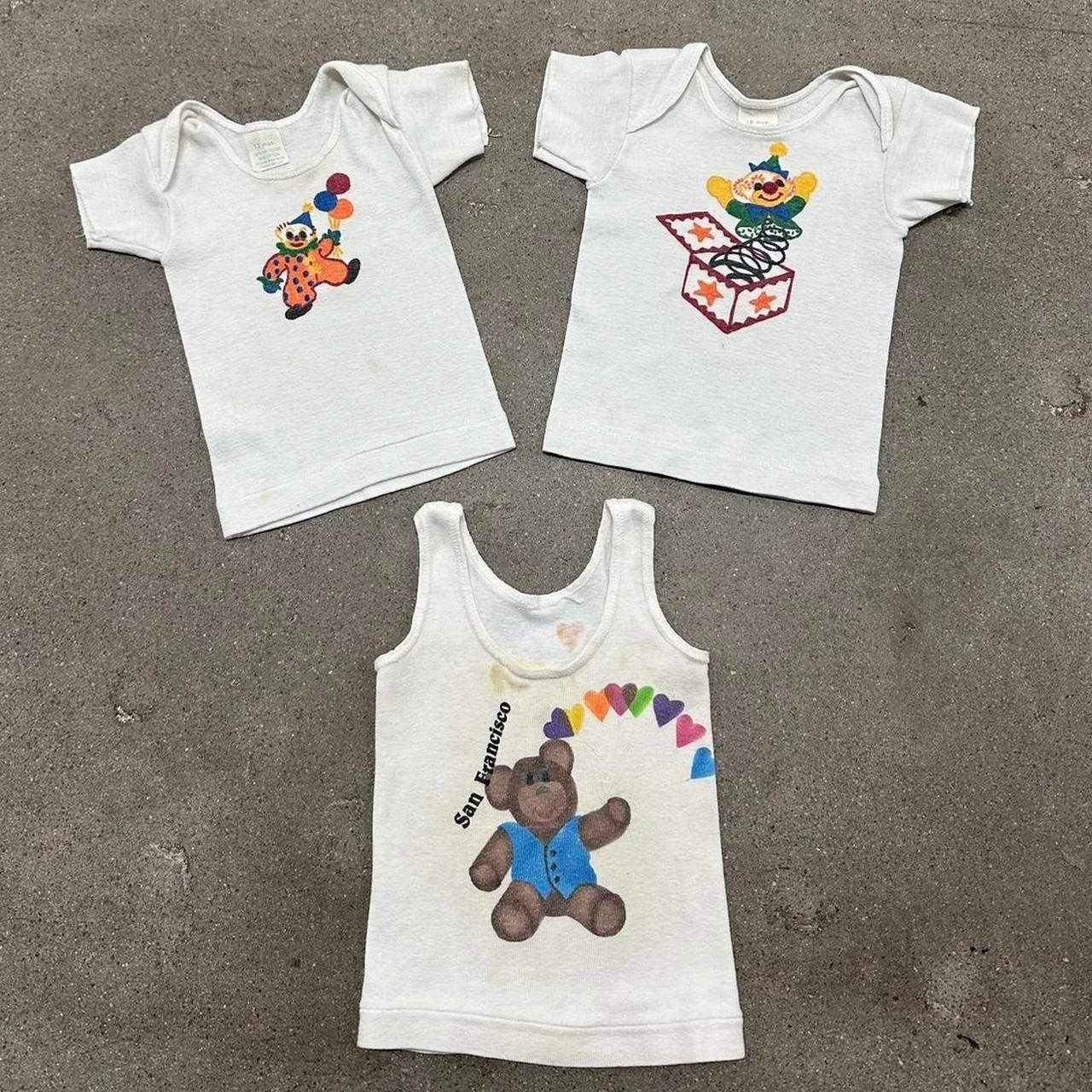 Vintage 60s San Francisco Circus Toddler Shirt Lot
