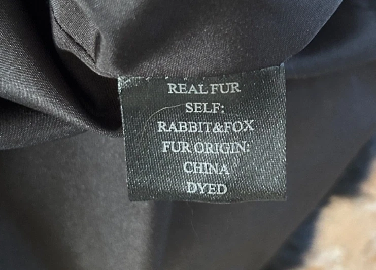 Adrian Landau rabbit fur vest with fox collar - Image 3 of 3