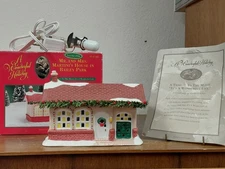 A Wonderful Holiday It's A Wonderful Life Mr & Mrs Martini House Orig Box COA 