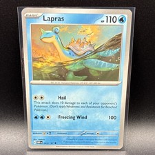 Pokémon Lapras 045/197 Obsidian Flames Basic 110 HP Freezing Wind Card