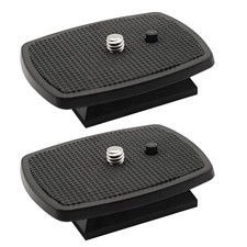 2 Pcs 42mm Tripod Quick Release Plate Camera Mounting Adapter 42mm, Black