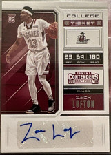 Zach Lofton New Mexico State Basketball Panini Autograph Rookie Card Auto 2018