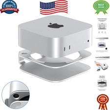 Compact Aluminum Stand for Mac Mini M4/M4 Pro - Enhanced Airflow  Accessibility