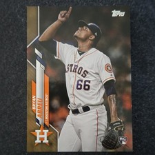 Topps 2020 Bryan Abreu Rookie Gold #273 Houston Astros Baseball Card. rookie card picture