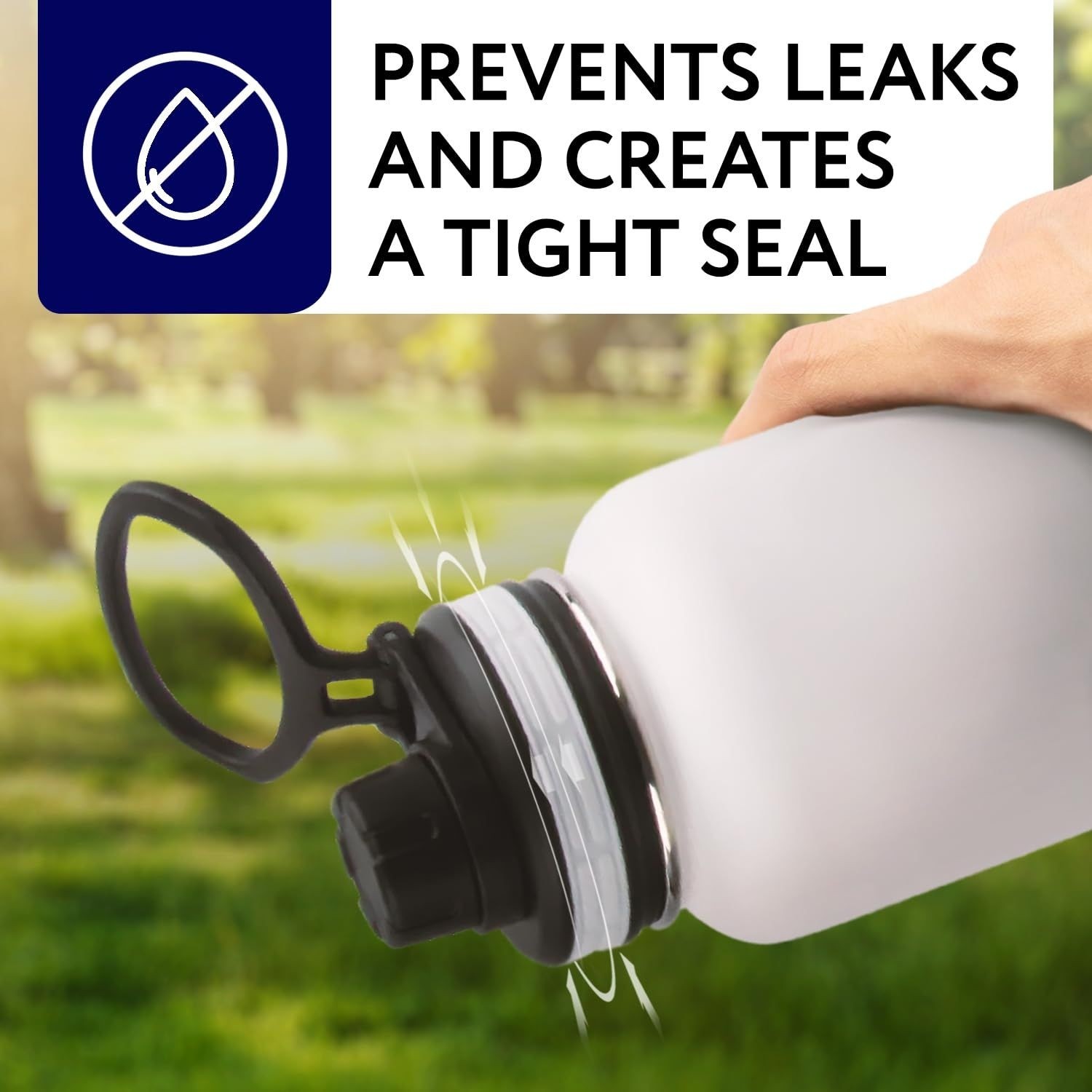 [3 Sets] Water Bottle Gasket Replacement for Thermoflask 40oz, 24oz, 32oz & 64oz