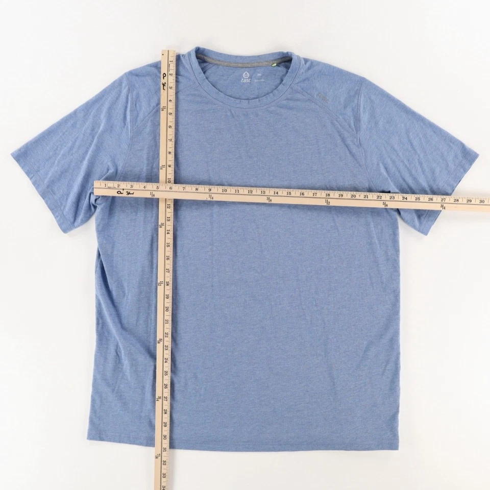Camiseta Tasc Performance Bambú Elastizada Sólida Azul Para Hombre 2XL Foto 3 de 4