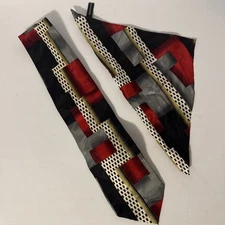 bergamo new york silk tie With Matching Handkerchief 