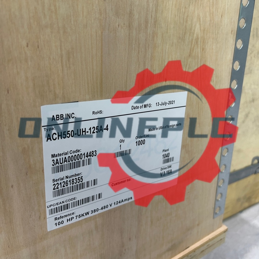 NEW ABB 550 VFD Drive ACH550-UH-125A-4 100HP 125A 460v