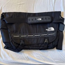 The North Face Messenger Bag Black Large Capacity Used