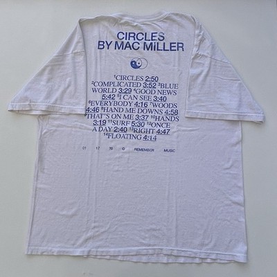Circles By Mac Miller 2020 Circles White T Shirt Men s XL Officially Licensed