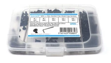 iexcell 250 Pcs M3 x 6/8/10/12/16 Alloy Steel 10.9 Grade Hex Socket Flat Head...