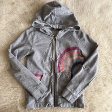 Tea Collection Zip Up Hoodie Jacket Girls Size 12 Gray