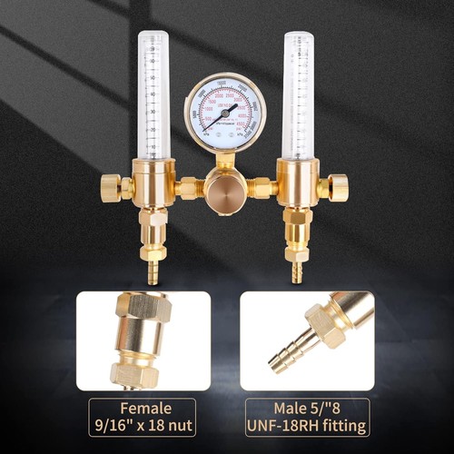 Dual Output Argon Regler Durchflussmesser für 0-4500 PSI - Bild 5 von 8