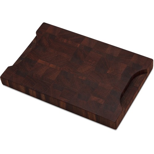 Collette Mahogany End Grain Cutting Board 12" x 8" x 1-1/4" Made in the USA - Picture 3 of 8