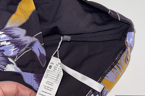 NWT $122 SEAFOLLY ANTHROPOLOGIE *AMULET* FLORAL HALTER TANKINI ACTIVE TOP 6 - Picture 6 of 6