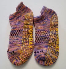 Bombas Grippers Space Dye Ankle Socks Lot Of 2 Pairs Size M