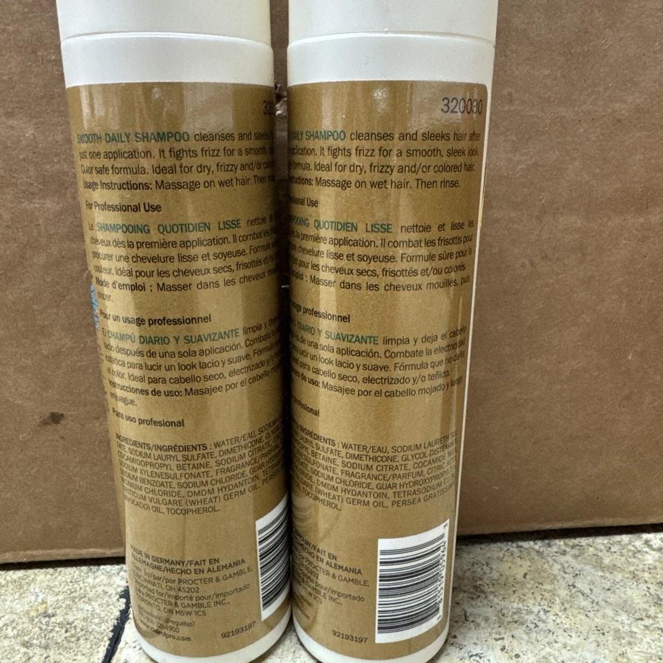 Clairol Professional PRO 4PLEX Smooth Color Safe Daily Shampoo 8.4 Oz NEW(2 Pack - Image 3 of 3