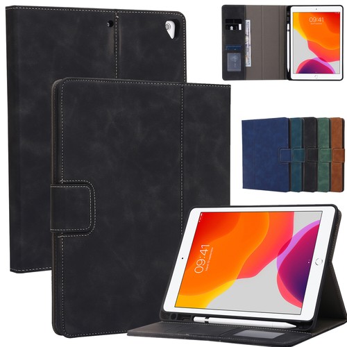 Case For Apple Pro 11" 2018/2020/201/2022 Leather Flip Stand Cover W/Penci Slot