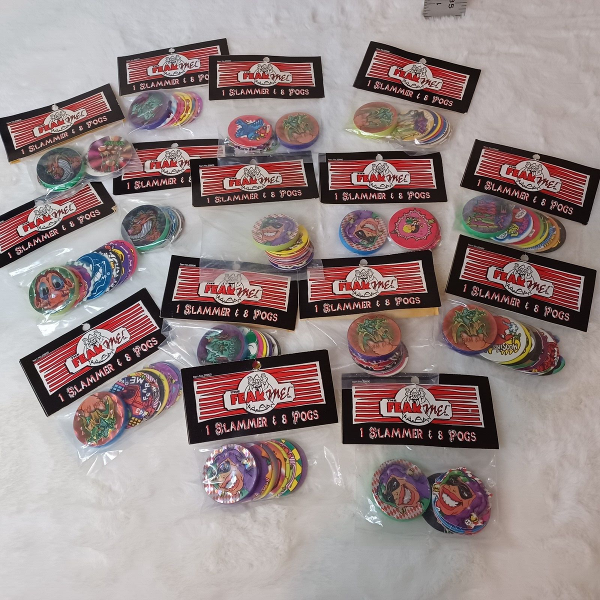 Lot Of 50 POGS + 1 Kini Slammer - All Different Designs, Used Vintage Game Pieces