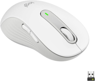 Logitech Signature M650 L LEFT  Maus Funk, Bluetooth  (LINKSHÄNDER) - WEIß