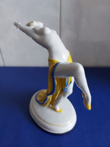 Galluba & Hoffmann Ilmenau Porcelain Figurine - Harem Dancer - Odalisque - Art Deco 1920 - Picture 10 of 20
