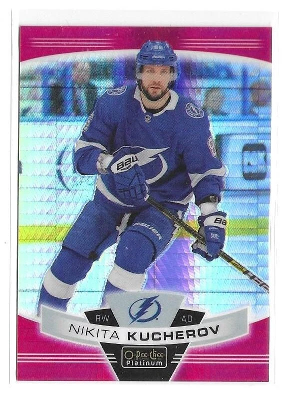 2019-20 OPC O-Pee-Chee Platinum Red Prism Nikita Kucherov #100  /199