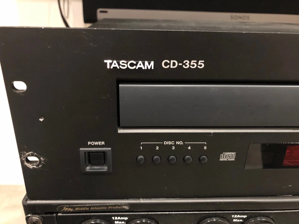 Tascam CD-355 Vintage 5 Disc Compact Disk Changer Professional Rack Mount - NICE - Image 2 of 4