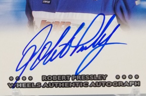 2001 Wheels ROBERT PRESSLEY Autograph On Card Auto Insert NASCAR Winston Cup - Picture 3 of 5