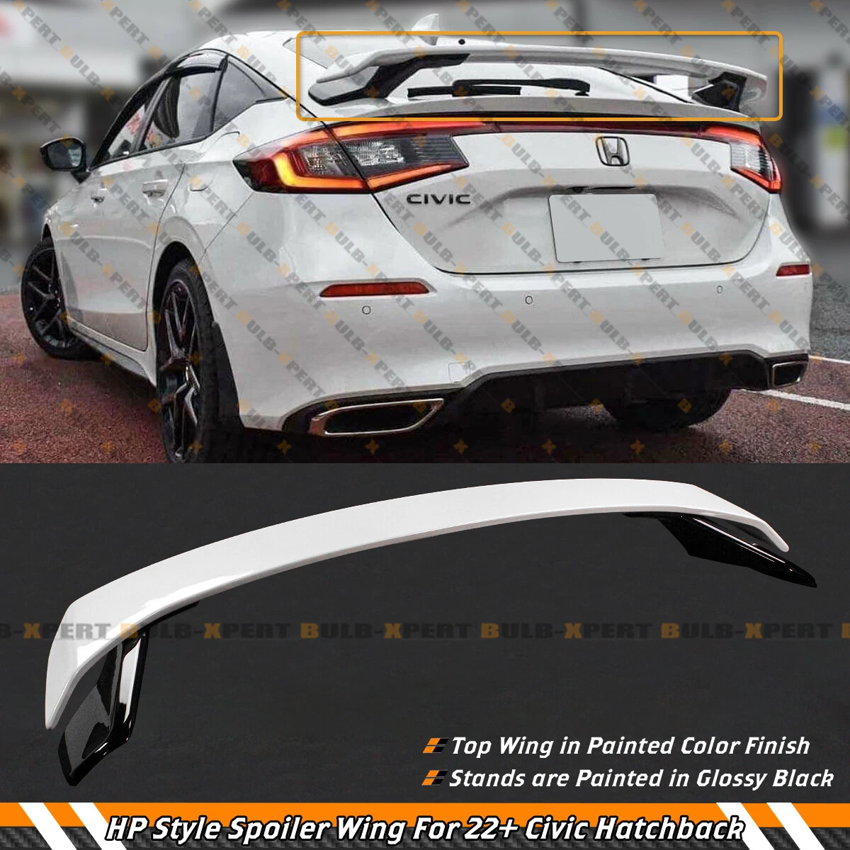 20222024 Honda Civic Hatchback HPD Tailgate Spoiler, 49 OFF