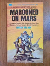 Marooned on Mars Lester Del Rey PB Paperback Library (1967)