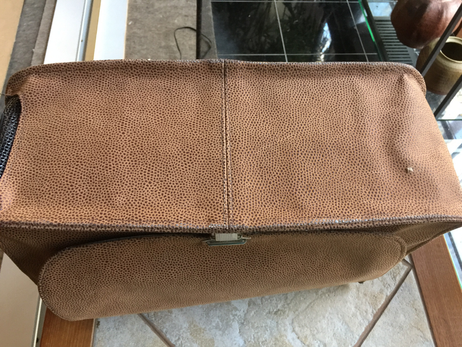 Puchi Bag PuchiBag Designer Pet Small Dog Cat Faux Leather Tote Carrier