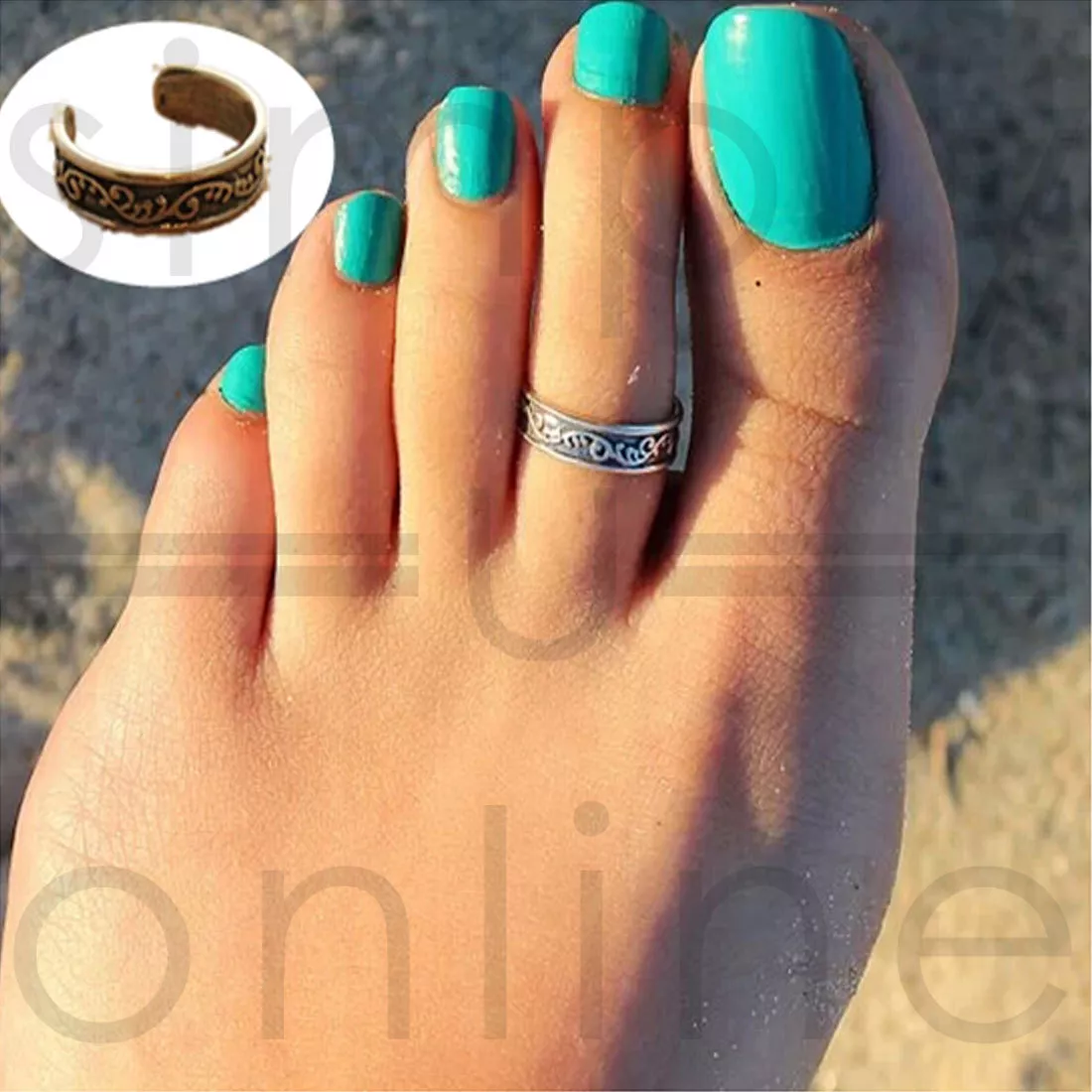 Stylish toe rings clearance online
