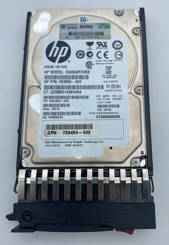 Disque Dur HP MB2000FBZPN 2TB 6G 7200RPM Dp SAS 649327-002 575057-001 3