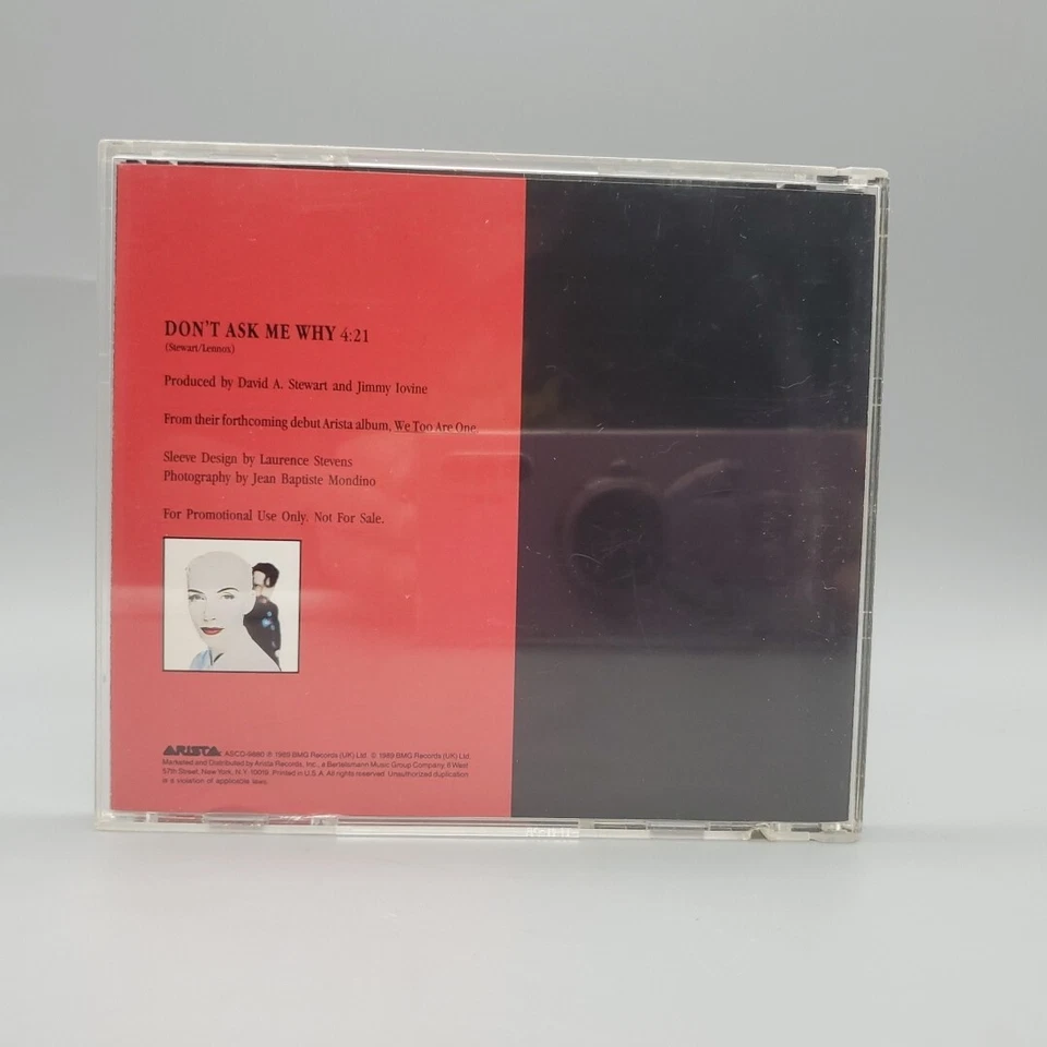 EURYTHMICS Don’t Ask Me Why 1989 PROMO DJ CD single Foto 3 de 4