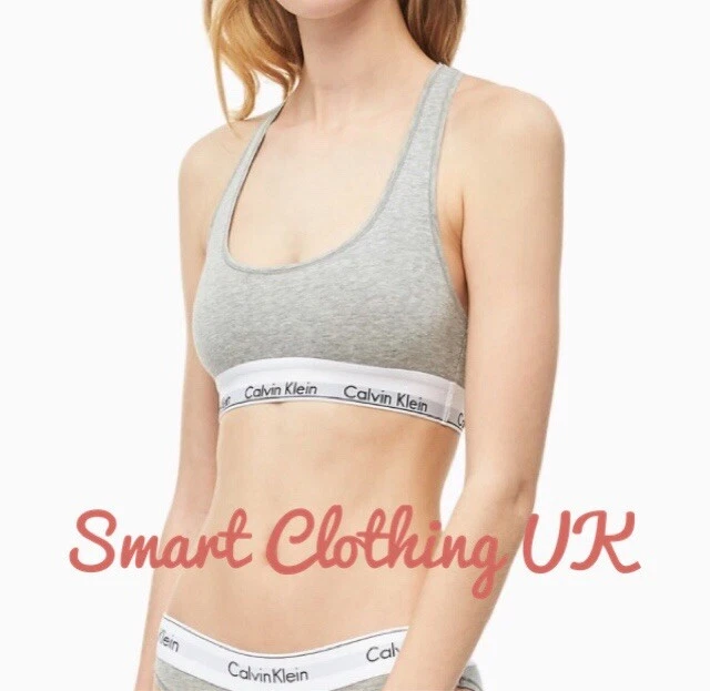 Calvin Klein Bralette Modern Cotton (Grey Heather) RRP £30