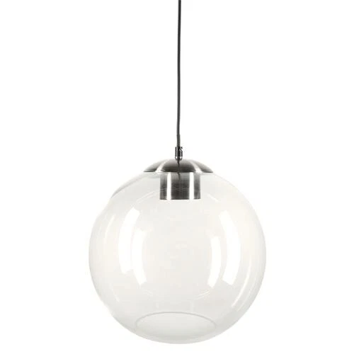 Globe pendant 2024 light brushed nickel