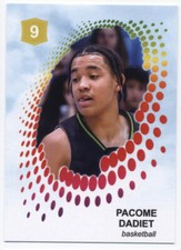 2023 DoC Deck of Cards 9 YELLOW Pacome Dadiet basketball RC Rookie