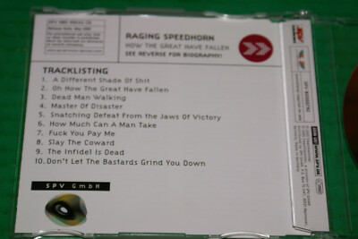 How the Great Have Fallen by Raging Speedhorn (CD, 2005) for sale
