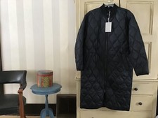 Everlane Renew Black Long Quilted Coat M Nwt