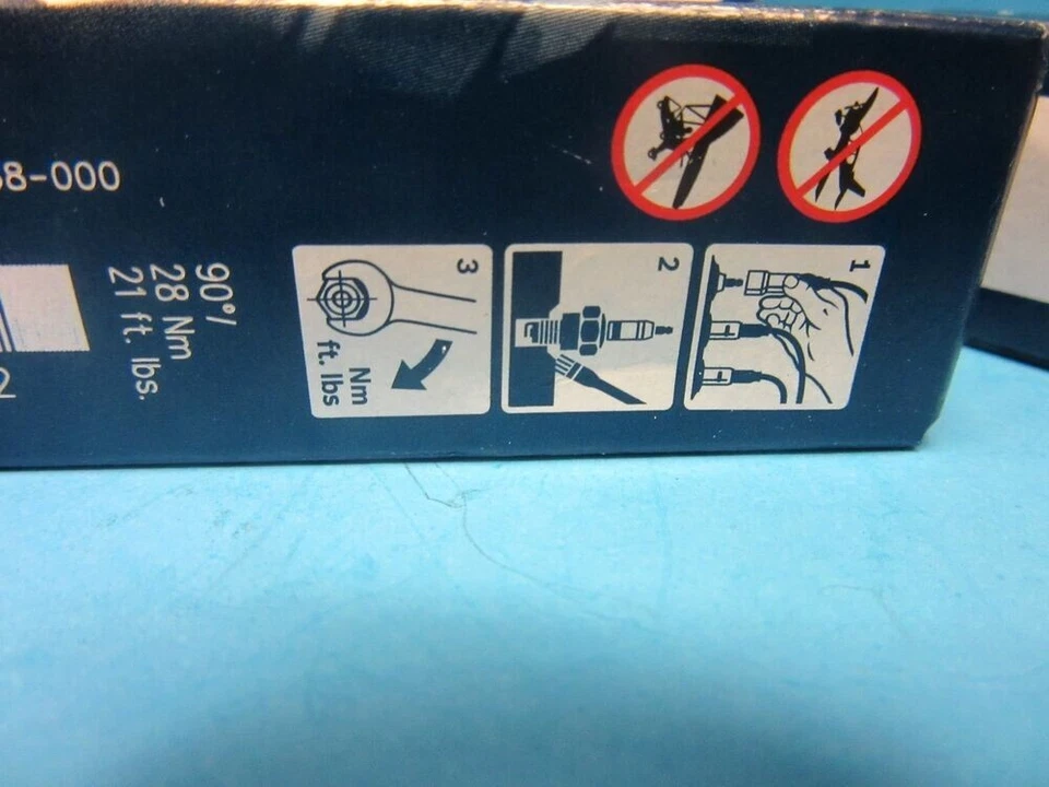 6 bujías BOSCH reemplazar Audi VW OEM # FR5KPP332S cable fino doble platino Foto 3 de 3