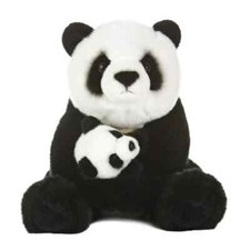Aurora 15" Miyoni Panda with Cub Plush Stuffed Animal Toy 10885