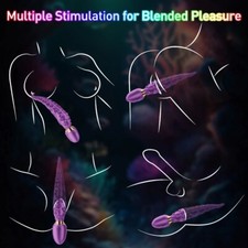 Vibrador Anal Punto G Consolador Masajeador de Clítoris Juguete Sexual Recargable-para Mujeres Pareja