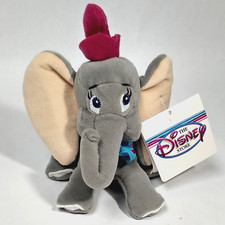 Disney Store DUMBO the Elephant Mini Bean Bag 8" Plush Animal Toy Vintage NWT