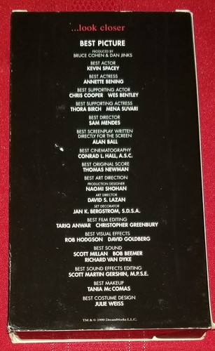 American Beauty VHS Promo Screener screening copy - Picture 2 of 3