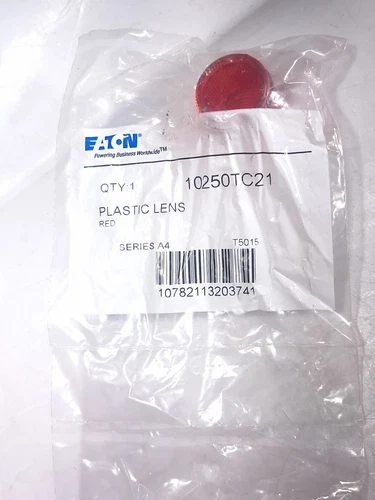 EATON CUTLER HAMMER 10250TC21 PUSH BUTTON LENS PLASTIC RED
