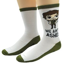Image of Walking Dead Daryl Dixon We Ain't Ashes Chibi Crew Socks