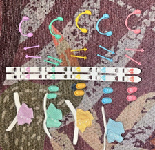 TYCO Quints Doll Snowy Fun Winter Skis Ski Skiing Playset 90's Incomplete