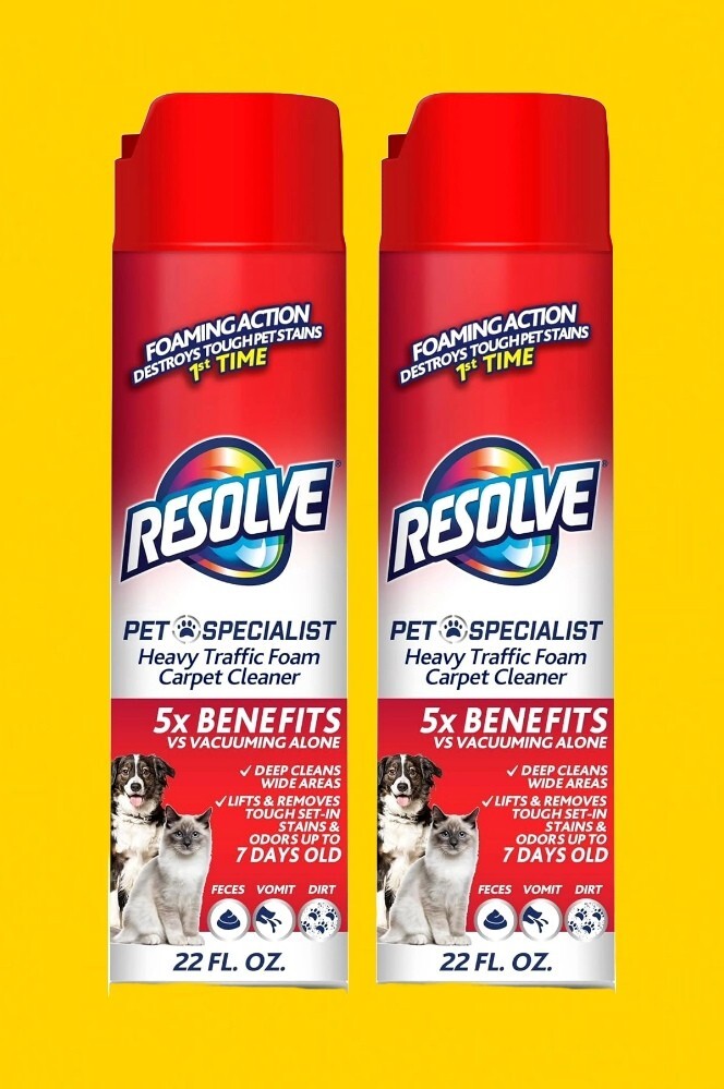 Resolve Pet Specialist Heavy Traffic Foam, Carpet Cleaner, 22 Oz
